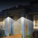 100 LED-es szürkület- és mozgásérzékelős, kültéri szolár lámpa (BBL)