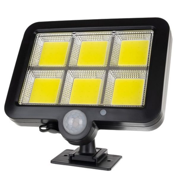 100 LED-es szürkület- és mozgásérzékelős, kültéri szolár lámpa (BBL)