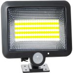 Vízálló 100 LED-es napelemes mozgásérzékelős udvari lámpa (BBL)