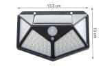 Mozgásérzékelős, 100 LED-es napelemes kültéri lámpa (CL-100)  (BBL)