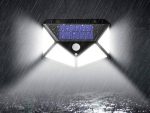 Mozgásérzékelős, 100 LED-es napelemes kültéri lámpa (CL-100)  (BBL)