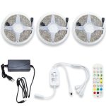 15 méteres Wifi-s RGB LED szalag szett - telefonnal illetve távirányítóval is vezérelhető (BBV)