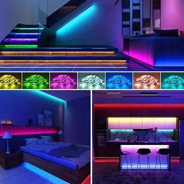 10m RGB Smart LED szalag – távirányítóval és mobilalkalmazásos vezérléssel (BBJH) (BBD)
