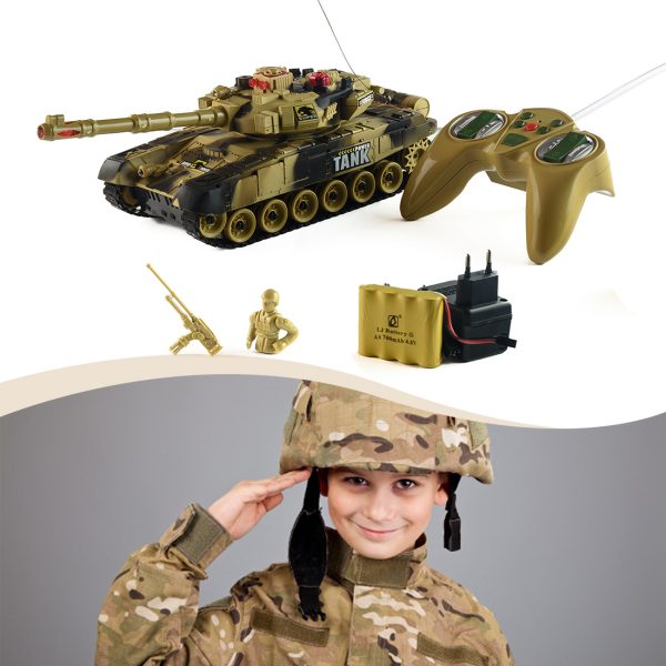 Nagyméretű távirányítós AKKUS tank KING OF TANKS RC (BBJ)