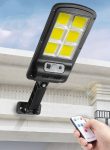 120 COB LED napelemes lámpa sötétedés érzékelővel és távirányítóval (BBV)