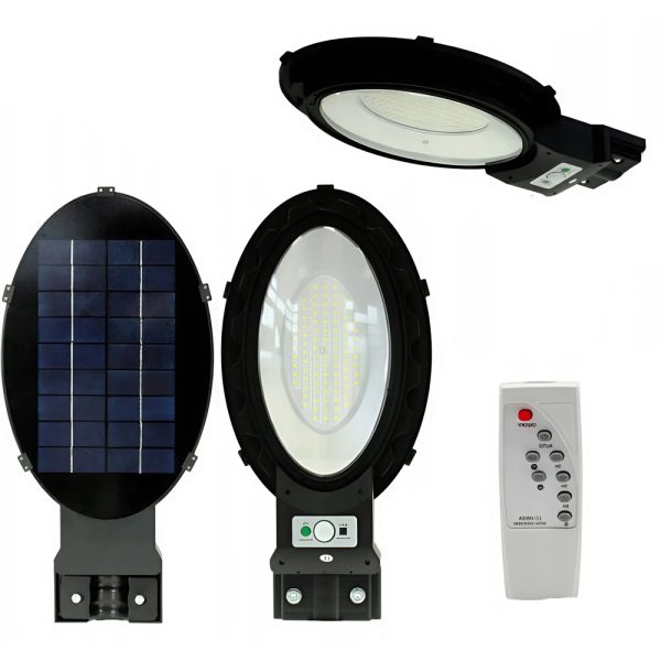 120W napelemes LED térvilágító lámpa – mozgásérzékelővel és távirányítóval (BBV)