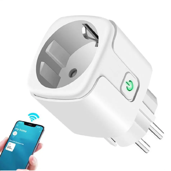 WiFi smart aljzat - Alexa, Google Home és SmartThings Kompatibilis, Energiafogyasztás méréssel - 16A (BBV)