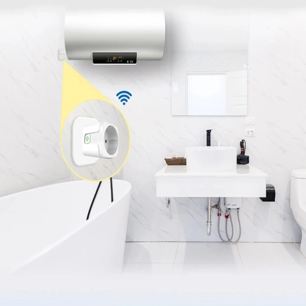 WiFi smart aljzat - Alexa, Google Home és SmartThings Kompatibilis, Energiafogyasztás méréssel - 16A (BBV)
