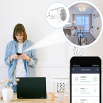 WiFi smart aljzat - Alexa, Google Home és SmartThings Kompatibilis, Energiafogyasztás méréssel - 16A (BBV)