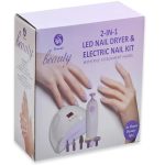 2 az 1-ben LED körömszárító és elektromos körömápoló készlet – professzionális manikűr és pedikűr készítéshez (BBV)