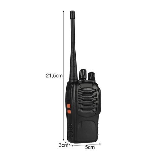 2 darabos Walkie Talkie szett zseblámpával, fülhallgatóval, 3-5 km-es hatótávolság (BBV)