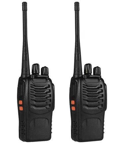 2 darabos Walkie Talkie szett zseblámpával, fülhallgatóval, 3-5 km-es hatótávolság (BBV)
