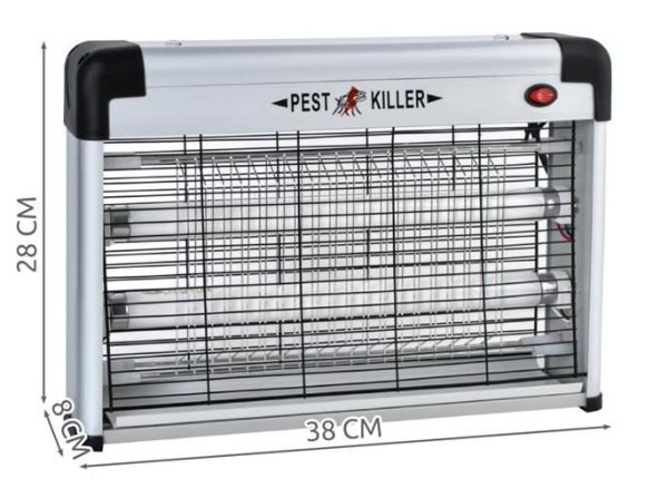 20W Nagyméretű elektromos rovarcsapda UV fénnyel - fehér (MT-020) (BBV)