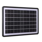 12W-os 5 töltőfejes szolár panel - 26x37 cm napelemes töltő panel (BBV)