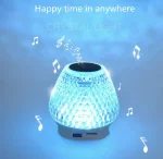 GIBOX G5S 2in1 kristály alakú okos lámpa - USB-ről tölthető, felakasztható party lámpa Bluetooth hangszóróval (THM)