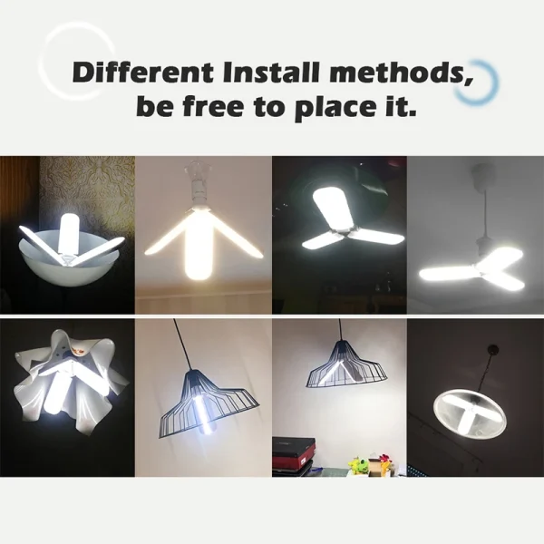 45 W háromágú energiatakarékos LED lámpa / E27 foglalat (BBL)