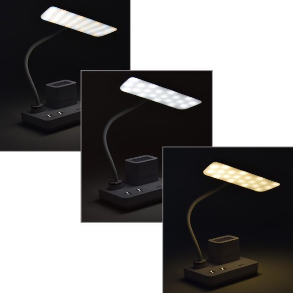 40 LED-es olvasólámpa, tolltartóval és telefontartóval - 3 világítási móddal (BBV)