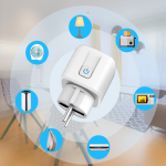 WiFi smart aljzat - Alexa, Google Home és SmartThings Kompatibilis, Energiafogyasztás méréssel - 16A (BBV)