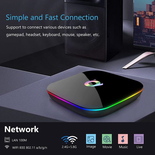 MEIQ-IT Smart TV adapter - Q PLus Ultra HD TV okosító - Android 9.0 (BBV)