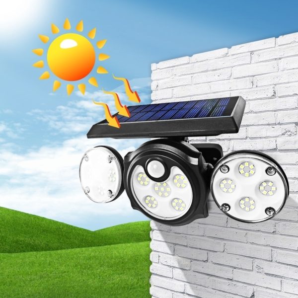 Sihangark napelemes szolár LED lámpa 78LED SH-1208A (BBV)