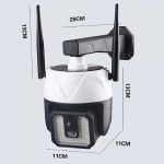 Álkamera napelemes fali lámpa SMD LED mozgásérzékelővel és távirányítóval – CH23-249 (BBV)