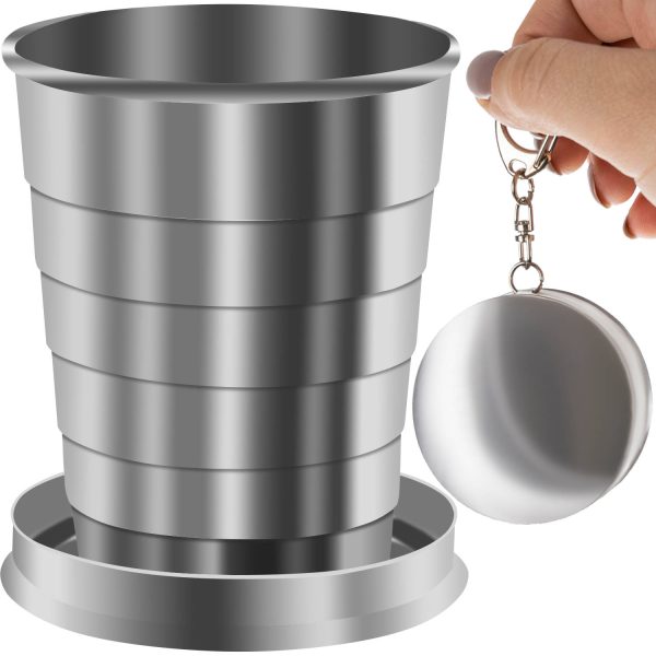 2in1 összecsukható, mini pohár és kulcstartó - max 80 ml (BBL)