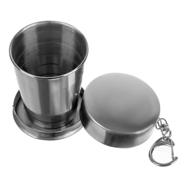 2in1 összecsukható, mini pohár és kulcstartó - max 80 ml (BBL)