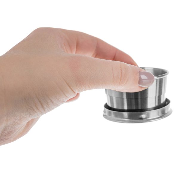2in1 összecsukható, mini pohár és kulcstartó - max 80 ml (BBL)