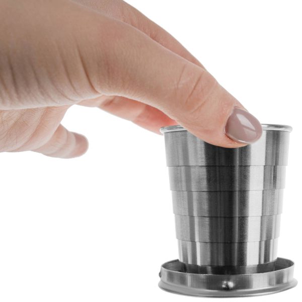 2in1 összecsukható, mini pohár és kulcstartó - max 80 ml (BBL)