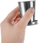 2in1 összecsukható, mini pohár és kulcstartó - max 80 ml (BBL)