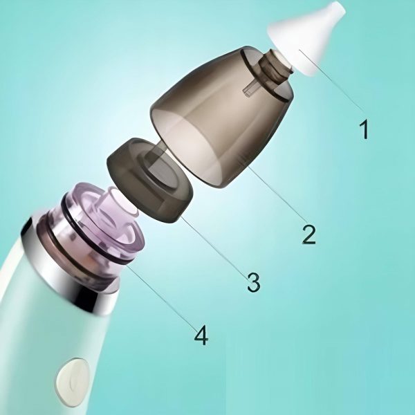 Állítható szívóerővel és szűrővel ellátott elektromos orrszívó készülék kisgyermekeknek (BBM)