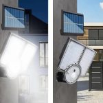 Állítható fejes kültéri napelemes mozgásérzékelős lámpa – energiahatékony és időjárásálló világítás (BBL) (BBJH)