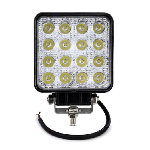 Szögletes alakú autós LED reflektor - 48W, IP67, 12-36V (BBD)