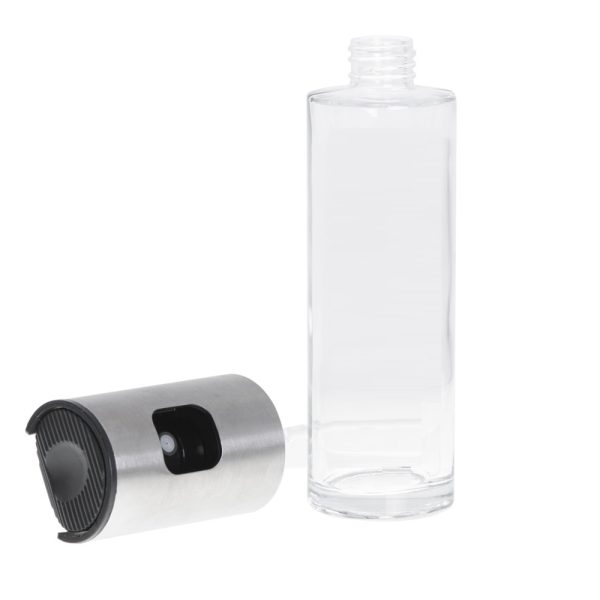 BBQ olaj- és ecetpermetező spray – rozsdamentes acél és üveg, 100 ml – precíz adagolás és stílusos dizájn (BBM) (BBKM)