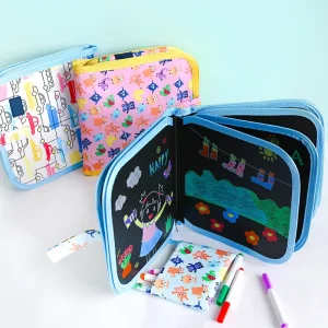 Baby-Toys-Set-Painting-Drawing-Toys-Black-Board-with-Magic-Pen-Chalk-Painting-Coloring-Book-Funny (1)