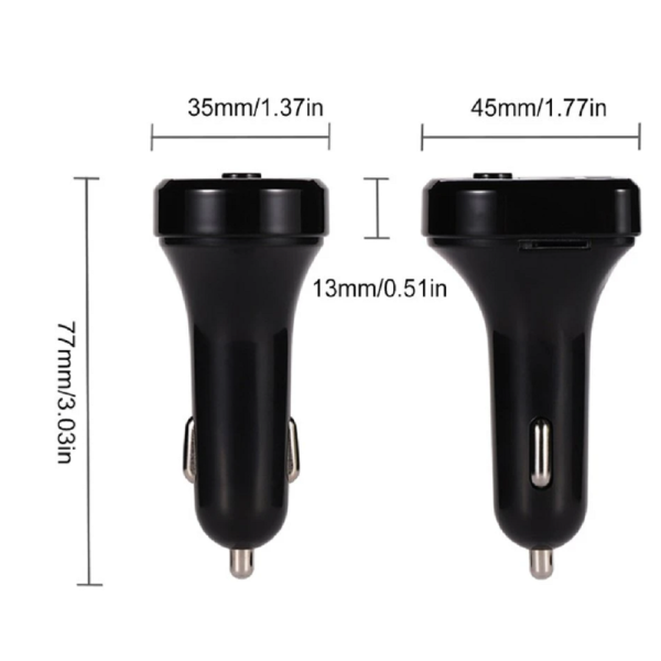 CAR E5 Bluetooth FM transmitter - kihangosító funcióval (BBV) (BBL)