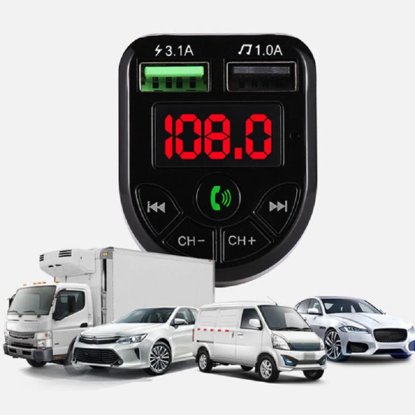 CAR E5 Bluetooth FM transmitter - kihangosító funcióval (BBV) (BBL)