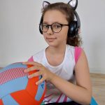 Cicafüles vezeték nélküli fejhallgató – fekete (THM) (BBD)