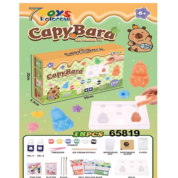 DIY kapibara slime készlet – kreatív antistressz játék gyerekeknek 6+NJ-11 (BBJ)