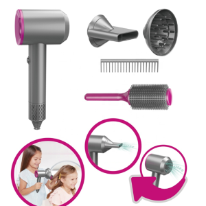 Delux supersonic Játék Hajszárító – interaktív, elemes szépségápolási készlet gyerekeknek (BBJ)