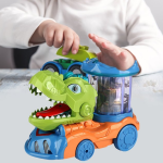 Interaktív dinoszaurusz szállító játék autó - automatikus mozgásokkal, hangokkal és fényekkel (BBJ)