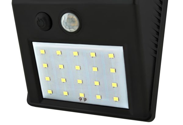 E.B. napelemes mozgásérzékelős szolár lámpa - 20 LED (BBL)