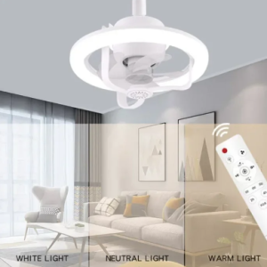 E27 LED mennyezeti ventilátor izzó távirányítóval szabályozható RGB színes lámpa (THM) 3