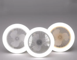 E27 LED mennyezeti hűtőventilátor lámpa - 3 sebességes, távirányítóval szabályozható (THM)