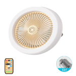 E27 LED mennyezeti hűtőventilátor lámpa - 3 sebességes, távirányítóval szabályozható (THM)