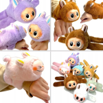 Éneklő Labubu plüss csuklópánttal – interaktív kabala fiús színben (BBJ)