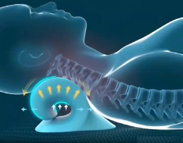 Ergonomikus nyaki és gerincnyújtó párna - helyreállítja a nyak természetes ívét, enyhíti a nyaki fájdalmakat (BBM)