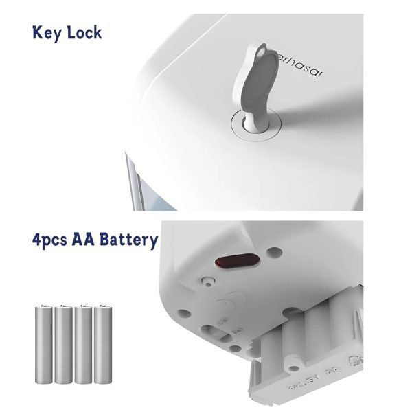 Érintés nélküli automata fali szappan- és kézfertőtlenítő adagoló – 700 ml Kapacitással (BBV)