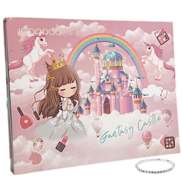 Fantasy magic sminkkészlet gyerekeknek - karkőtővel, fülbevalóval, gyűrűvel és sok kiegészítővel (BBJ)