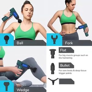 Fascial Gun – többfunkciós vibrációs masszázspisztoly LED kijelzővel – hatékony fájdalomcsillapítás és mélylazítás 6